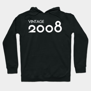 Vintage 2008 Gift 12th Birthday Party Hoodie